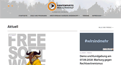 Desktop Screenshot of piratenpartei-marburg.de